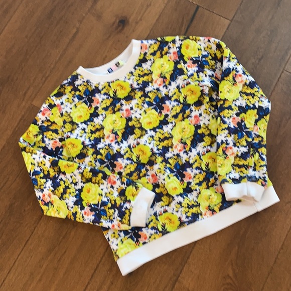 MSGM Girls Floral Swearshirt Size 10 - Picture 5 of 6